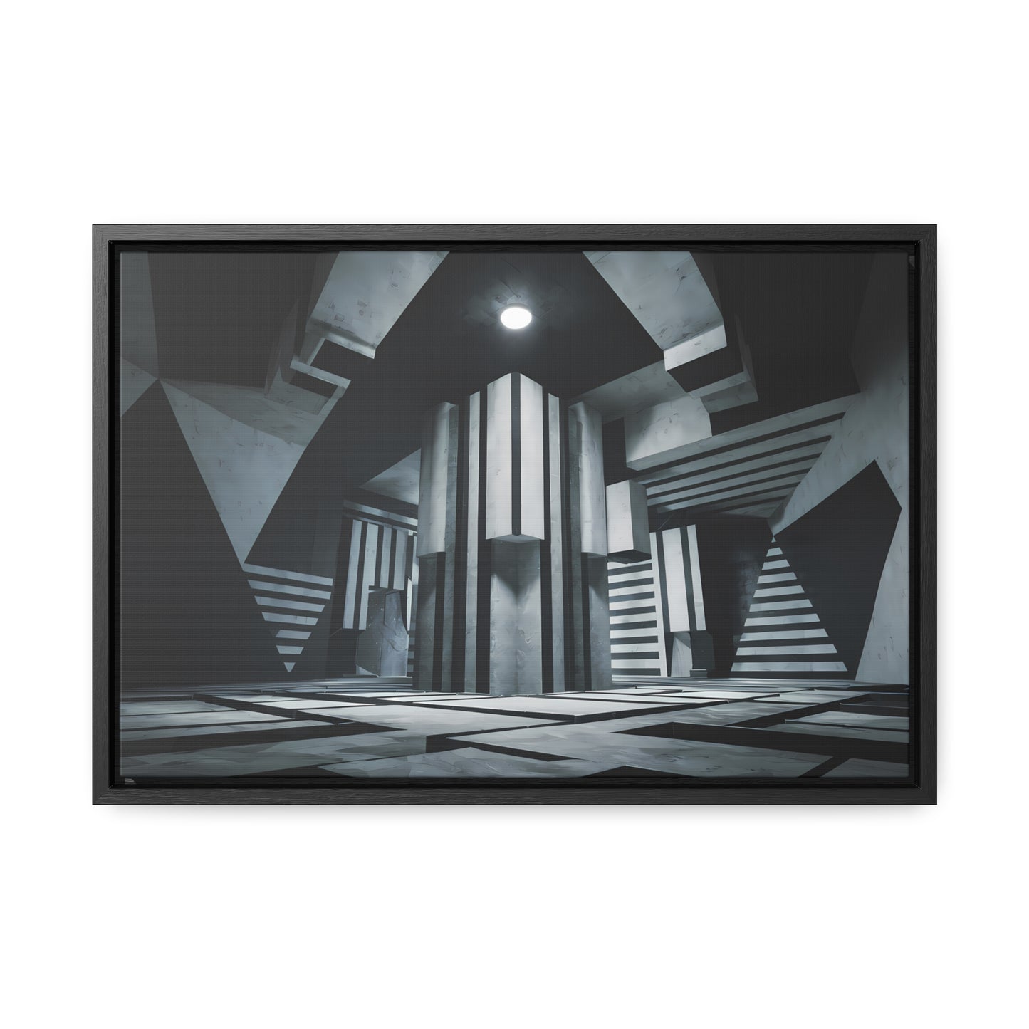 The Geometry of Shadows - Gallery Canvas Wraps, Horizontal Frame