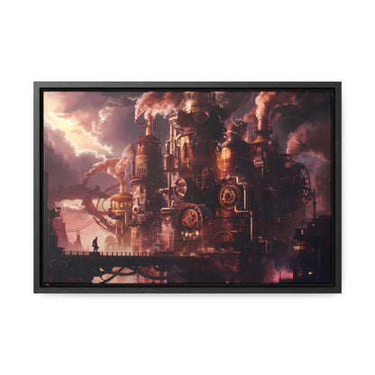 Industrial Twilight - Gallery Canvas Wraps, Horizontal Frame