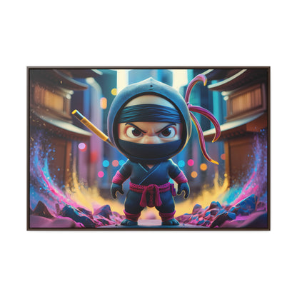 Tiny Ninja, Big Attitude - Gallery Canvas Wraps, Horizontal Frame