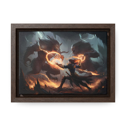 Duel of Thunder and Flame - Gallery Canvas Wraps, Horizontal Frame