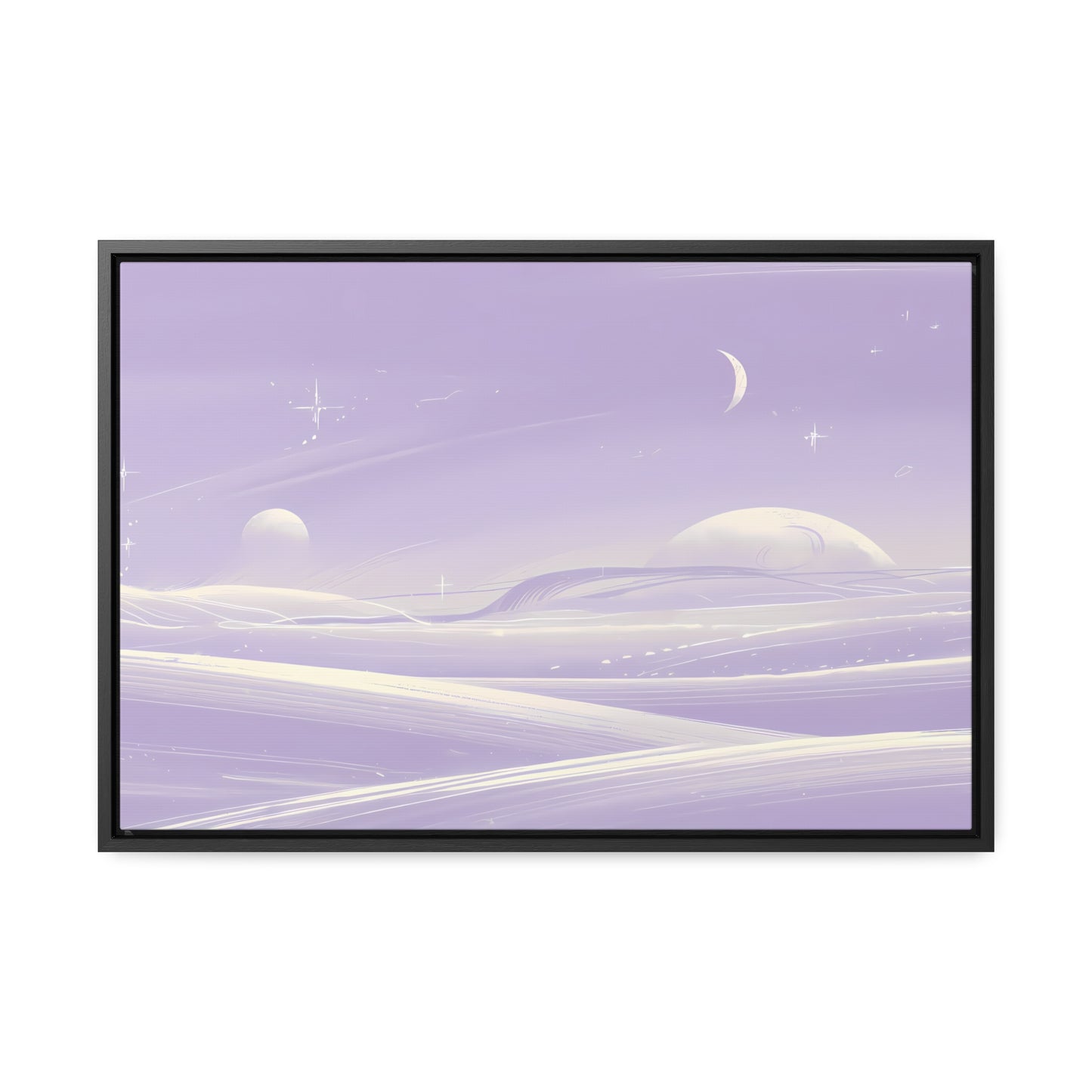 Ethereal Moonscape - Gallery Canvas Wraps, Horizontal Frame