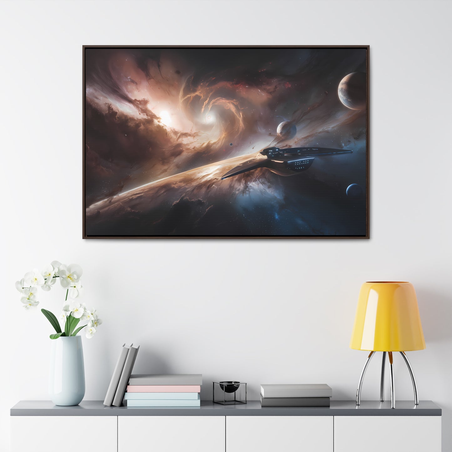 Voyage Through the Maelstrom of Stars - Gallery Canvas Wraps, Horizontal Frame