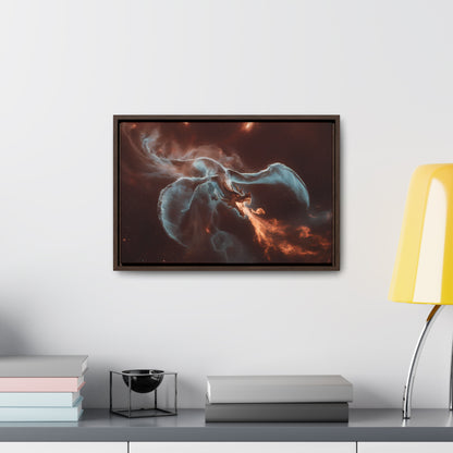 Celestial Inferno Dragon - Gallery Canvas Wraps, Horizontal Frame