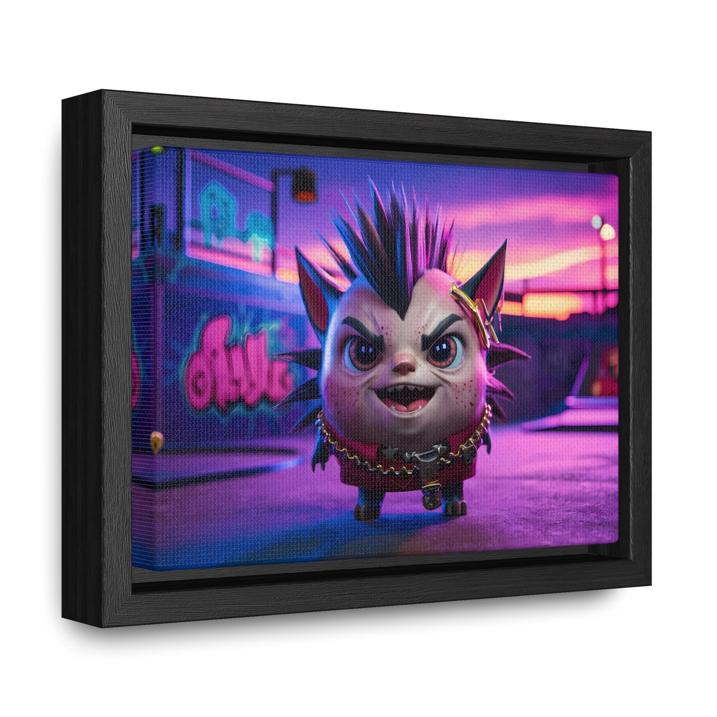 Punk Paws Unleashed - Gallery Canvas Wraps, Horizontal Frame