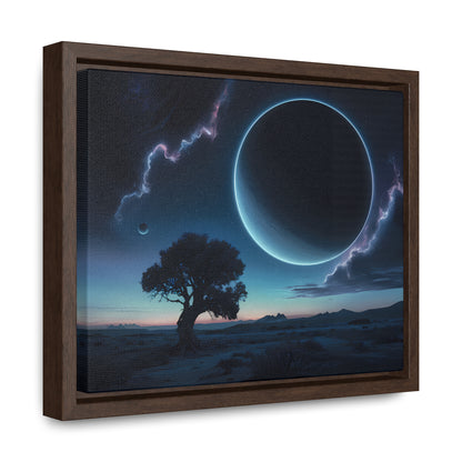 Eclipse of the Silent Horizon - Gallery Canvas Wraps, Horizontal Frame