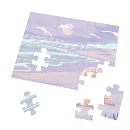 Serene Shoreline at Dusk - Jigsaw Puzzle (30, 110, 252, 500,1000-Piece)