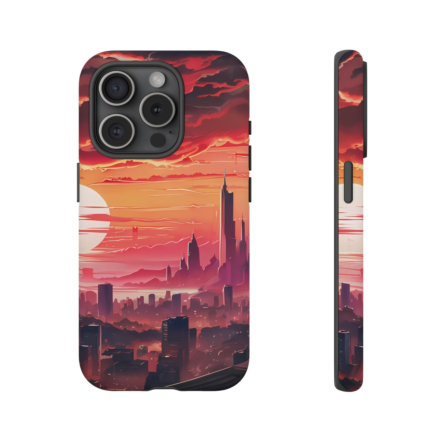 Anime City at Dawn - Smartphone Tough Cases