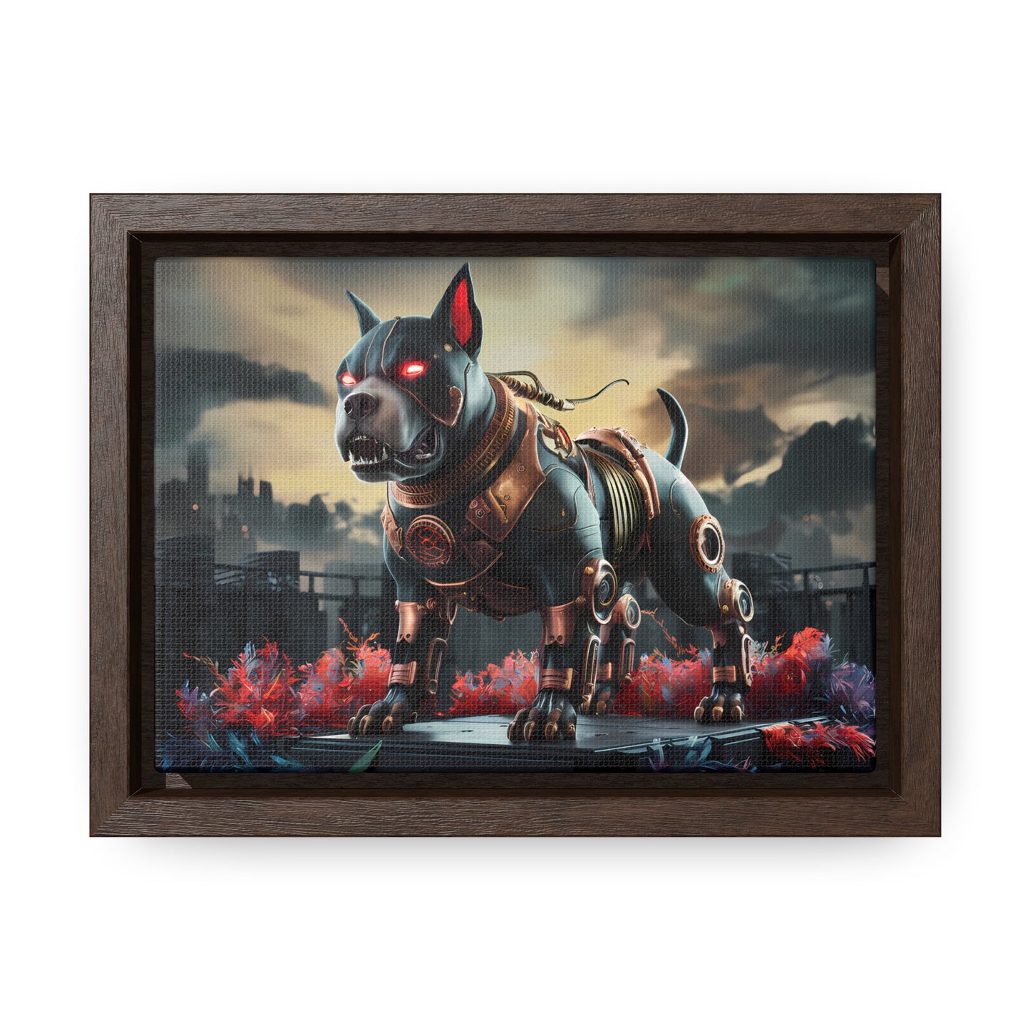 Cyberhound Sentinel - Gallery Canvas Wraps, Horizontal Frame