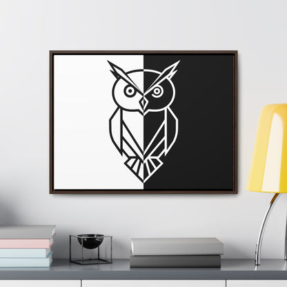 Duality of the Owl - Gallery Canvas Wraps, Horizontal Frame