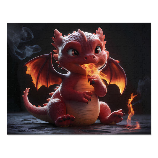 "Ember's First Flame" - Jigsaw Puzzle (30, 110, 252, 500,1000-Piece)