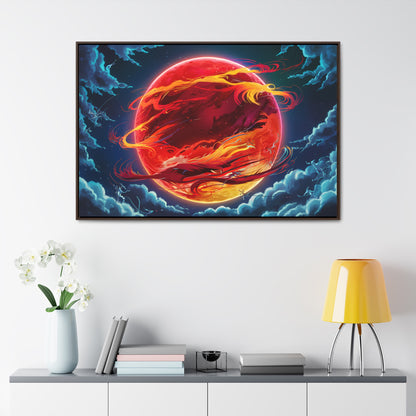 Eclipse of the Eternal Phoenix - Gallery Canvas Wraps, Horizontal Frame