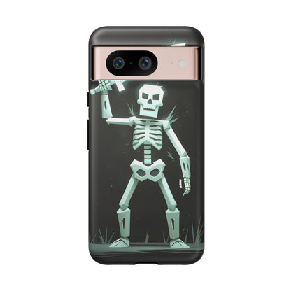 Geometric Skeleton Swordsman - Smartphone Tough Cases