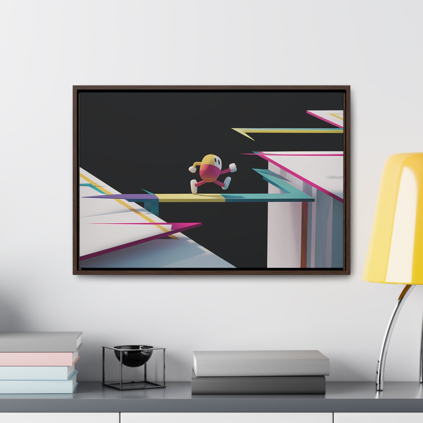 "Leaping Through Dimensions" - Gallery Canvas Wraps, Horizontal Frame