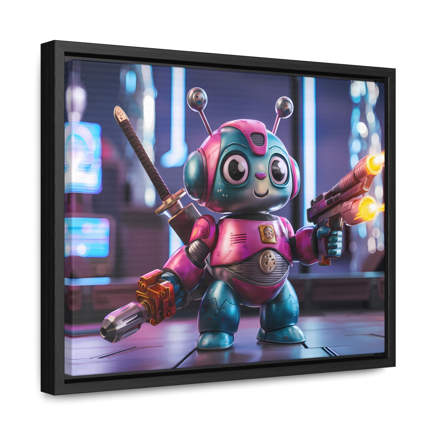 Robo-Samurai Defender - Gallery Canvas Wraps, Horizontal Frame