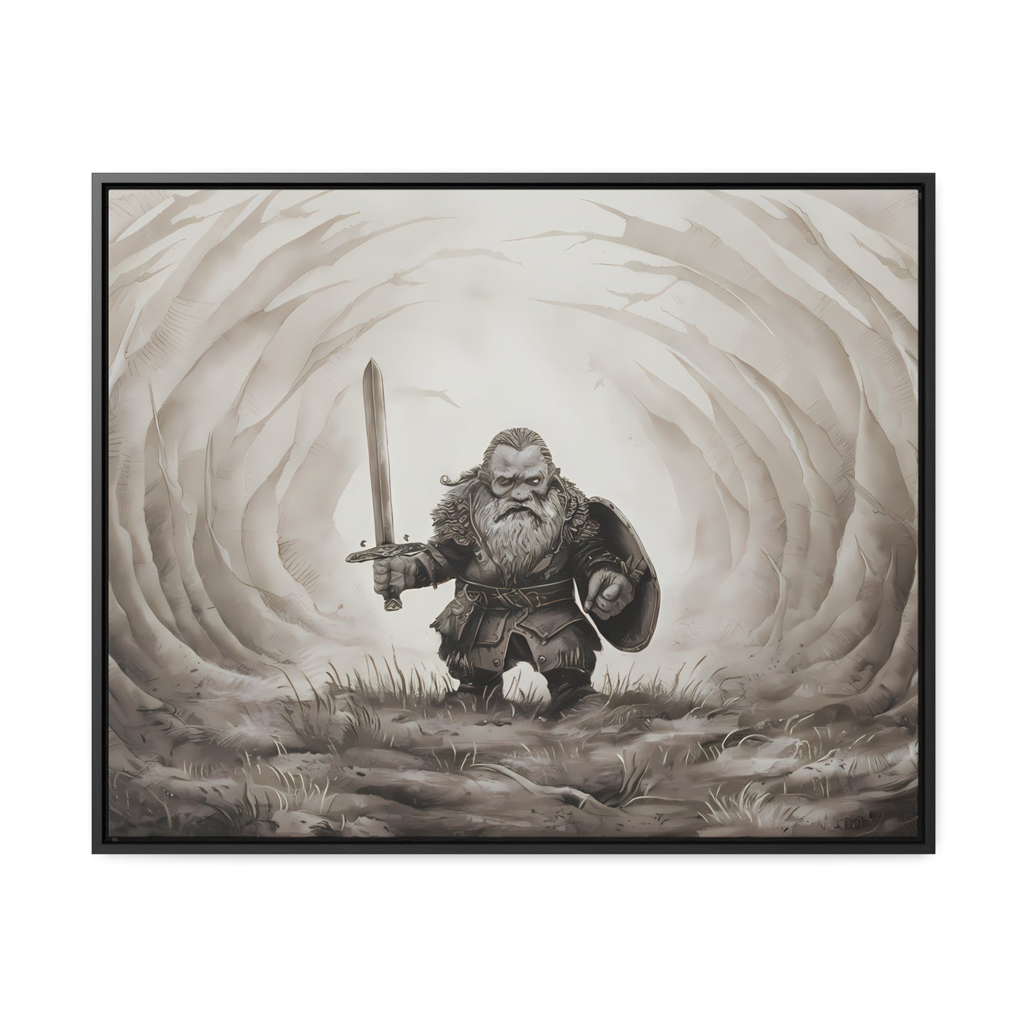 Defender of the Hollowed Path - Gallery Canvas Wraps, Horizontal Frame