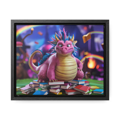 "Guardian of the Magical Library" - Gallery Canvas Wraps, Horizontal Frame