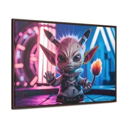 Neon Punk Guardian - Gallery Canvas Wraps, Horizontal Frame