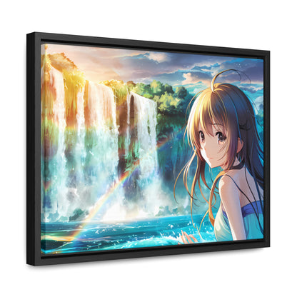 Whispers of the Waterfall - Gallery Canvas Wraps, Horizontal Frame