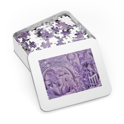 Serenity in Lavender Geometrics - Jigsaw Puzzle (30, 110, 252, 500,1000-Piece)