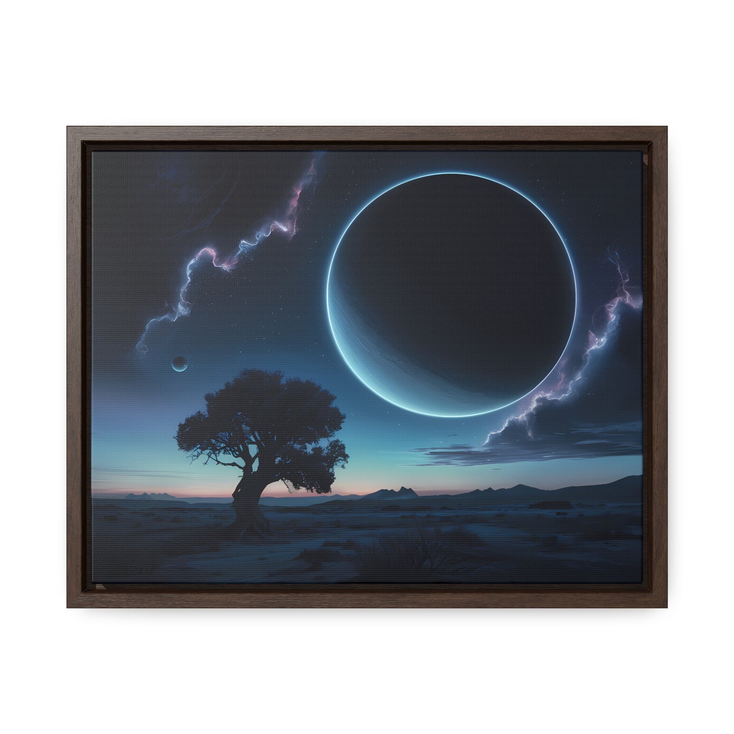 Eclipse of the Silent Horizon - Gallery Canvas Wraps, Horizontal Frame