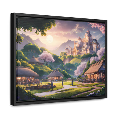 "Whispers of the Twilight Kingdom" - Gallery Canvas Wraps, Horizontal Frame