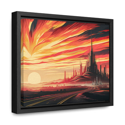 Twilight of the Metropolis - Gallery Canvas Wraps, Horizontal Frame