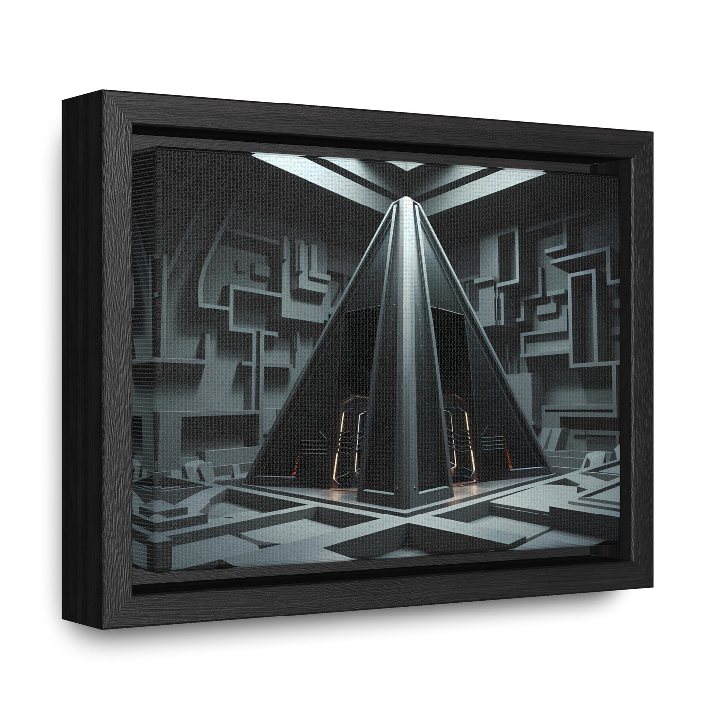 Sanctum of the Obsidian Pyramid - Gallery Canvas Wraps, Horizontal Frame