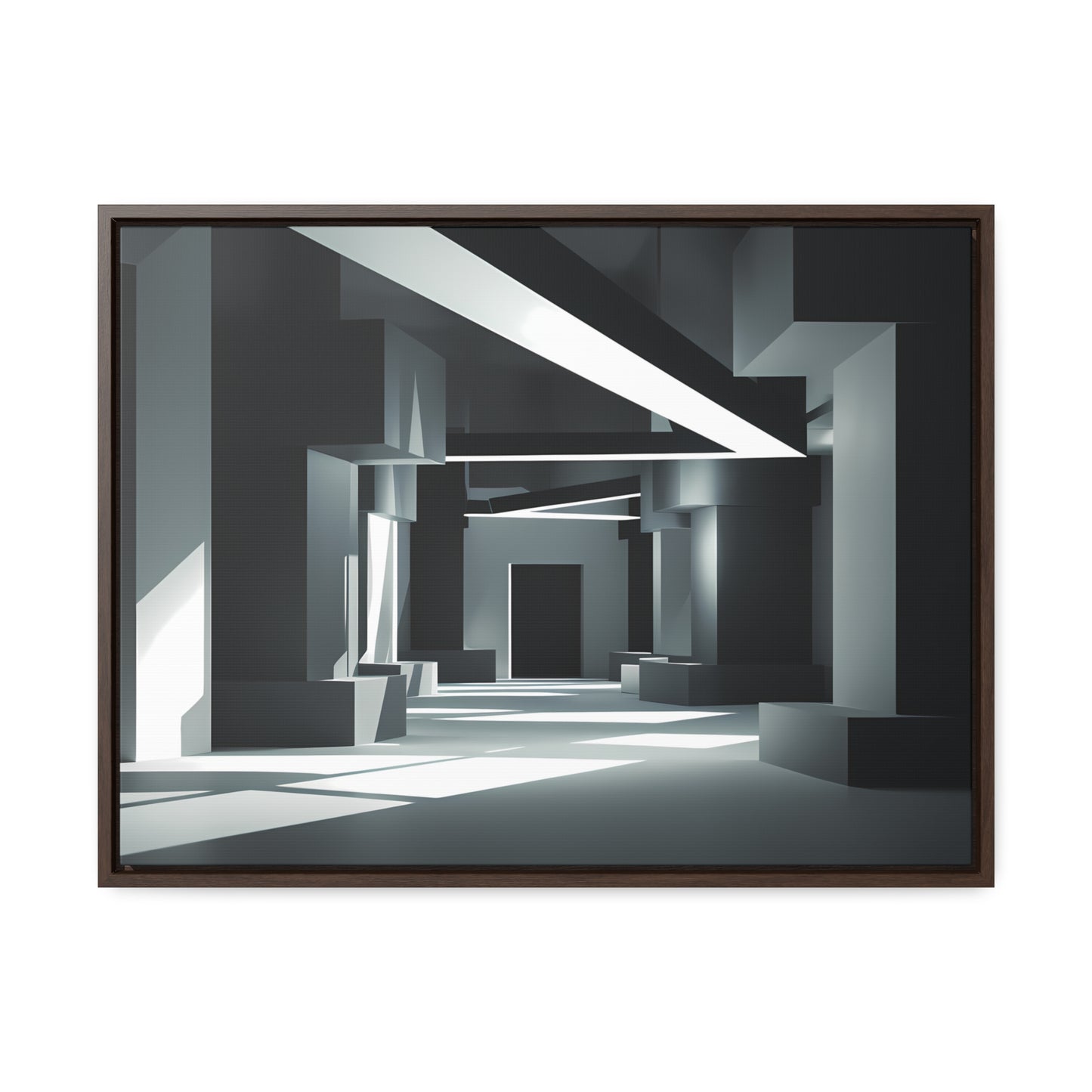 Echoes of Geometry - Gallery Canvas Wraps, Horizontal Frame