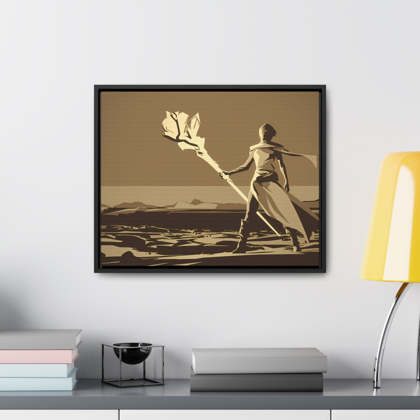 Wanderer of the Desolate Lands - Gallery Canvas Wraps, Horizontal Frame