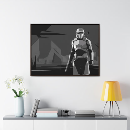 The Lone Protector - Gallery Canvas Wraps, Horizontal Frame