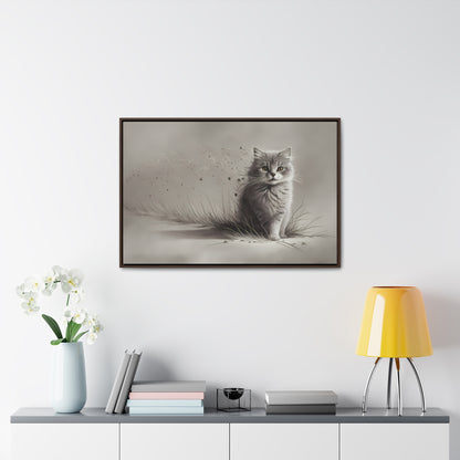 Whiskers in the Wind - Gallery Canvas Wraps, Horizontal Frame