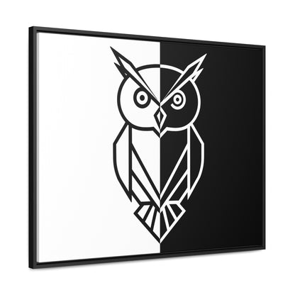 Duality of the Owl - Gallery Canvas Wraps, Horizontal Frame