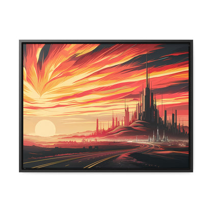 Twilight of the Metropolis - Gallery Canvas Wraps, Horizontal Frame