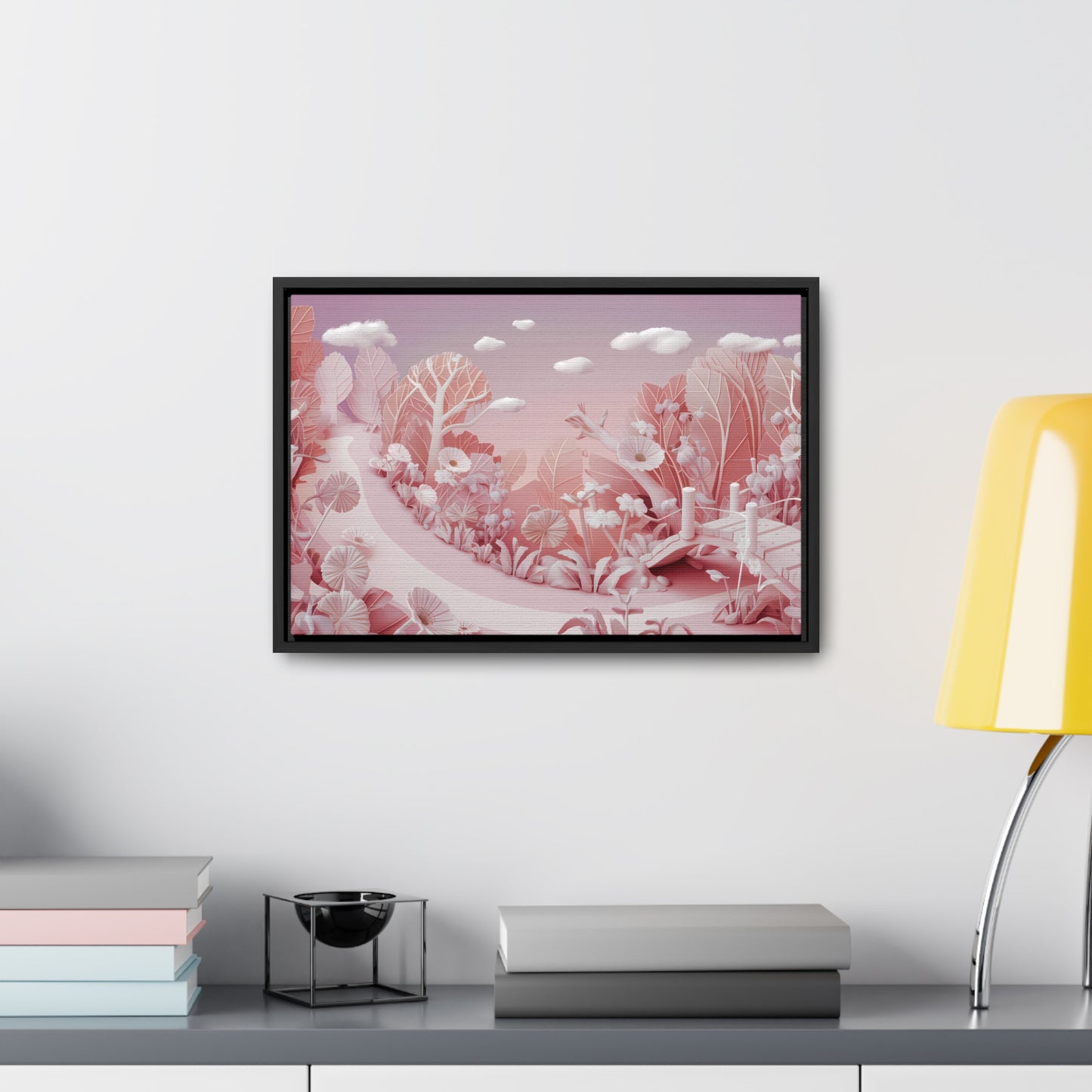 Whimsical Dawn Garden - Gallery Canvas Wraps, Horizontal Frame