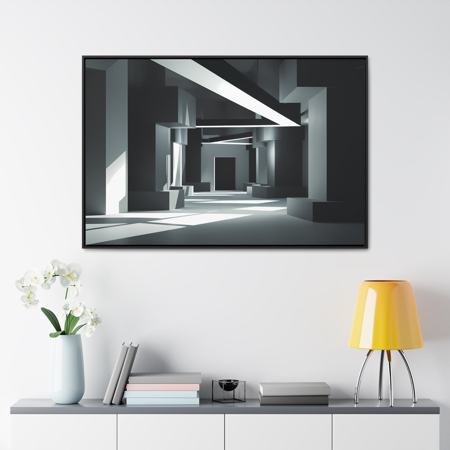 Echoes of Geometry - Gallery Canvas Wraps, Horizontal Frame