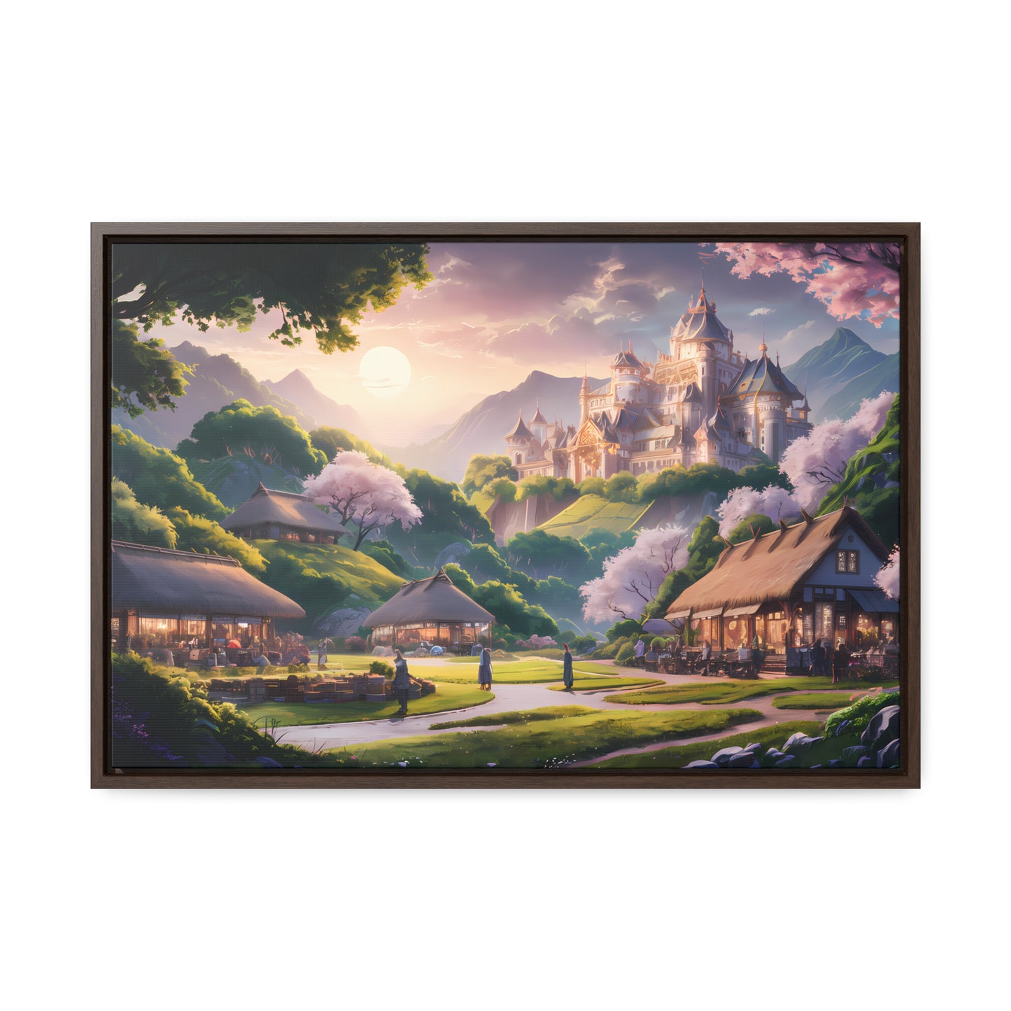 "Whispers of the Twilight Kingdom" - Gallery Canvas Wraps, Horizontal Frame