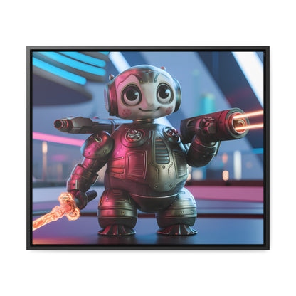 Galactic Guardian Bot - Gallery Canvas Wraps, Horizontal Frame