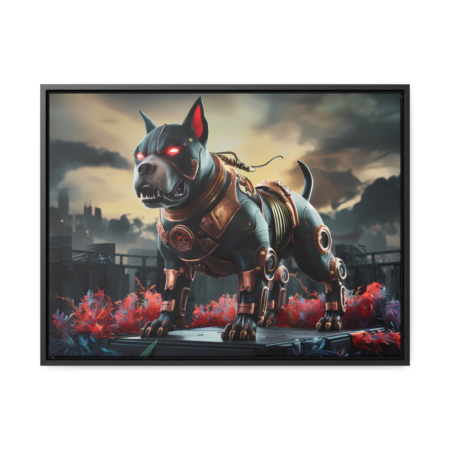 Cyberhound Sentinel - Gallery Canvas Wraps, Horizontal Frame