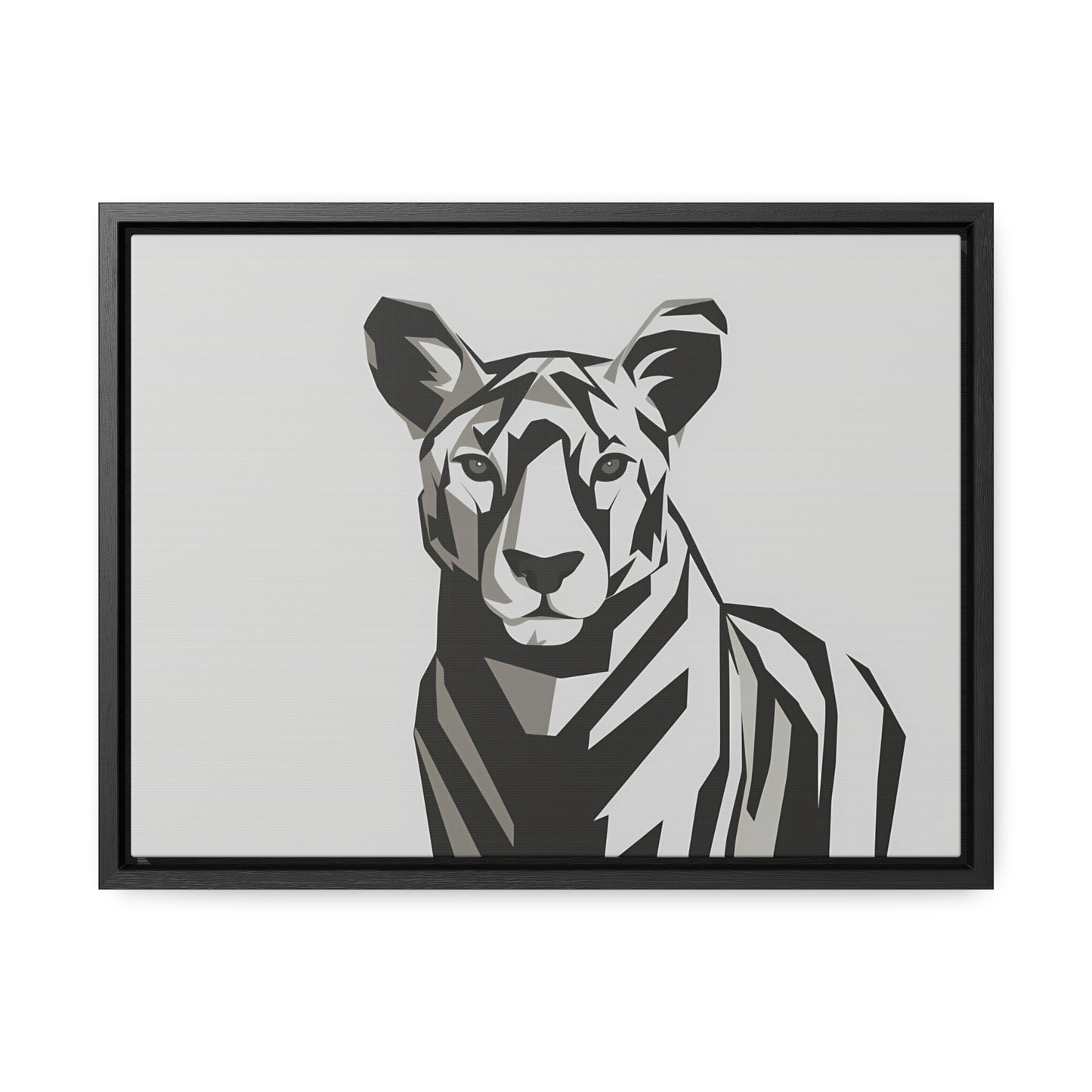 "Monochrome Majesty" - Gallery Canvas Wraps, Horizontal Frame