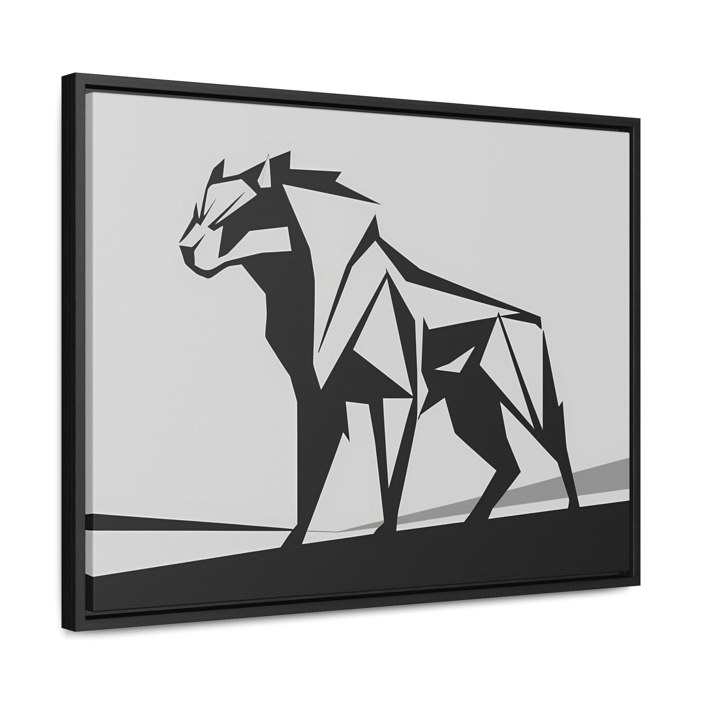 Geometric Beast - Gallery Canvas Wraps, Horizontal Frame