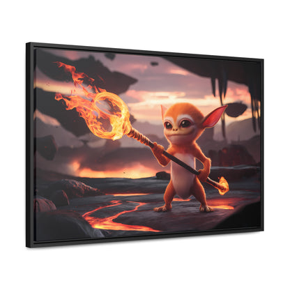 "Guardian of the Flame" - Gallery Canvas Wraps, Horizontal Frame