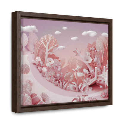 Whimsical Dawn Garden - Gallery Canvas Wraps, Horizontal Frame