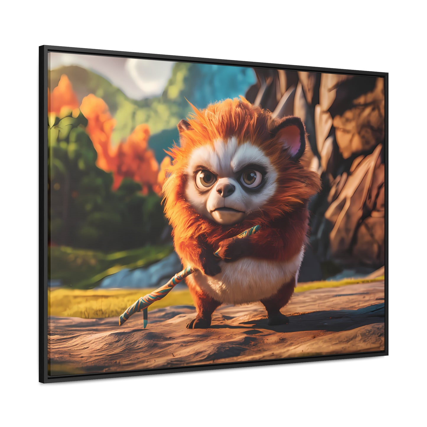 Guardian of the Enchanted Forest - Gallery Canvas Wraps, Horizontal Frame