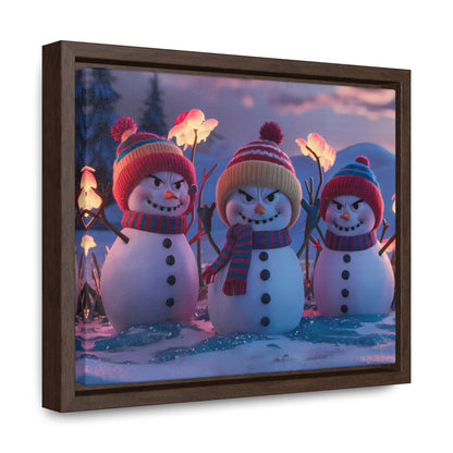 Frosty Troublemakers - Gallery Canvas Wraps, Horizontal Frame