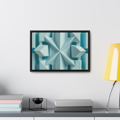 Fractal Symmetry in Ice - Gallery Canvas Wraps, Horizontal Frame