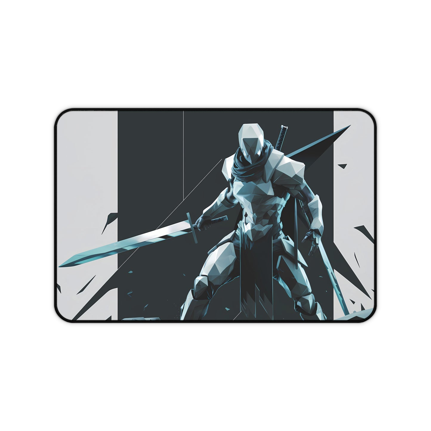 Digital geometric Warrior - Desk Mat