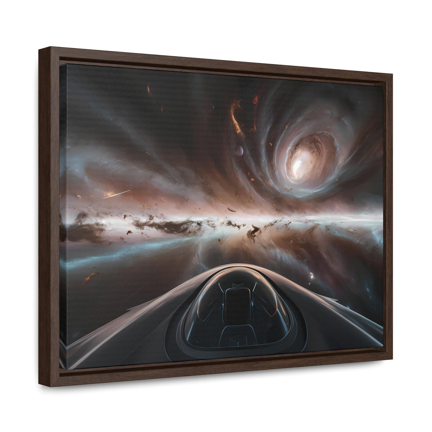 Journey Through the Celestial Abyss - Gallery Canvas Wraps, Horizontal Frame