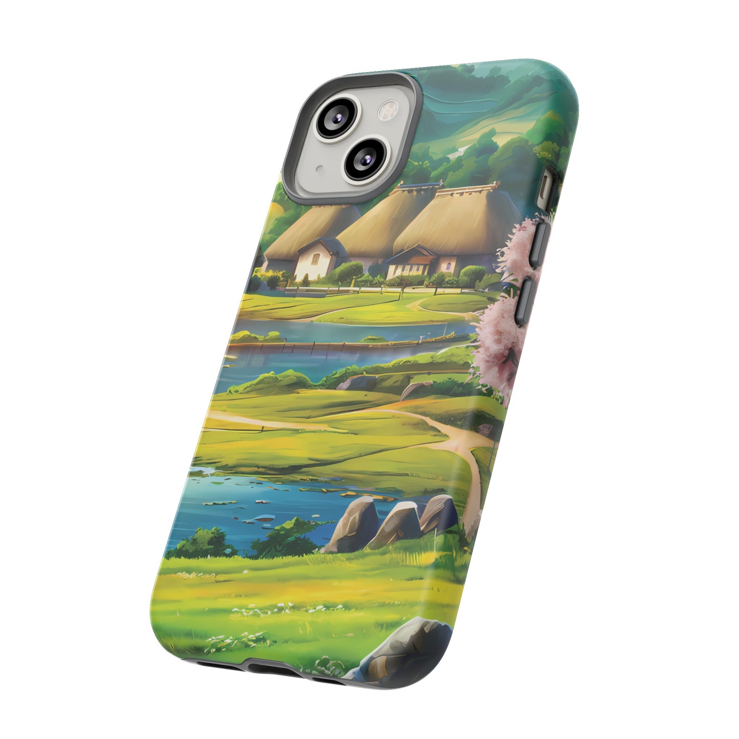 Idyllic Anime Village - Smartphone Tough Cases