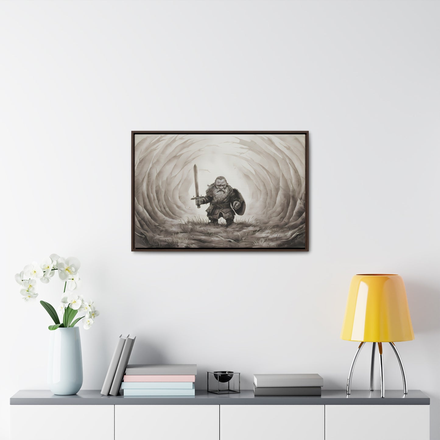 Defender of the Hollowed Path - Gallery Canvas Wraps, Horizontal Frame