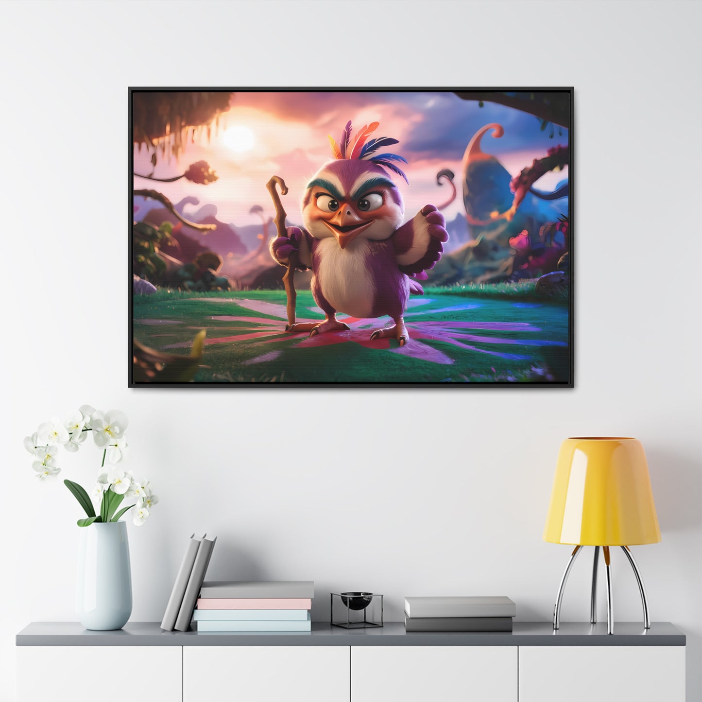 Guardian of the Enchanted Forest - Gallery Canvas Wraps, Horizontal Frame